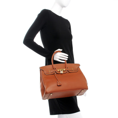 Hermes Natural Barenia Birkin 35 Fauve 2 of 23