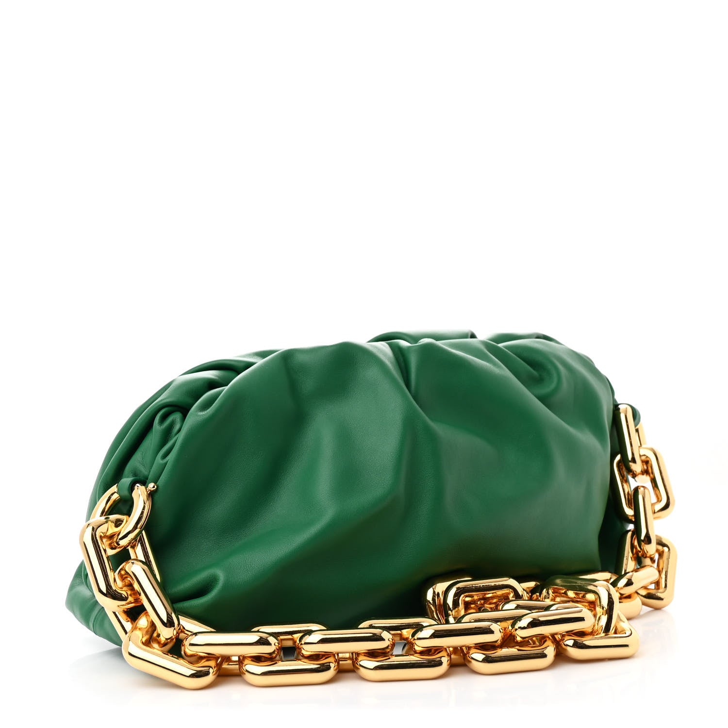 Bottega Veneta Calfskin The Pouch Chain Racing Green 3 of 10