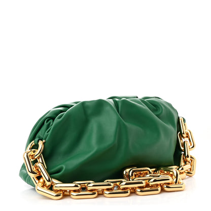 Bottega Veneta Calfskin The Pouch Chain Racing Green 3 of 10