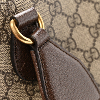 Gucci GG Supreme Monogram Web Medium Neo Vintage Flap Messenger Bag Beige New Acero 11 of 14