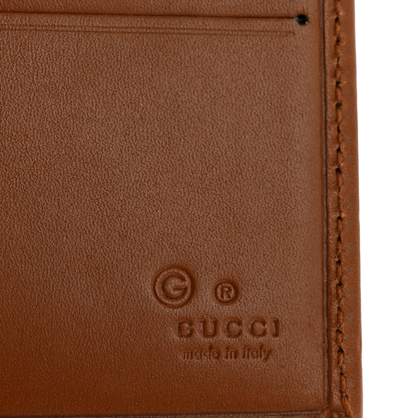 Monogram Bi-Fold Wallet Brown