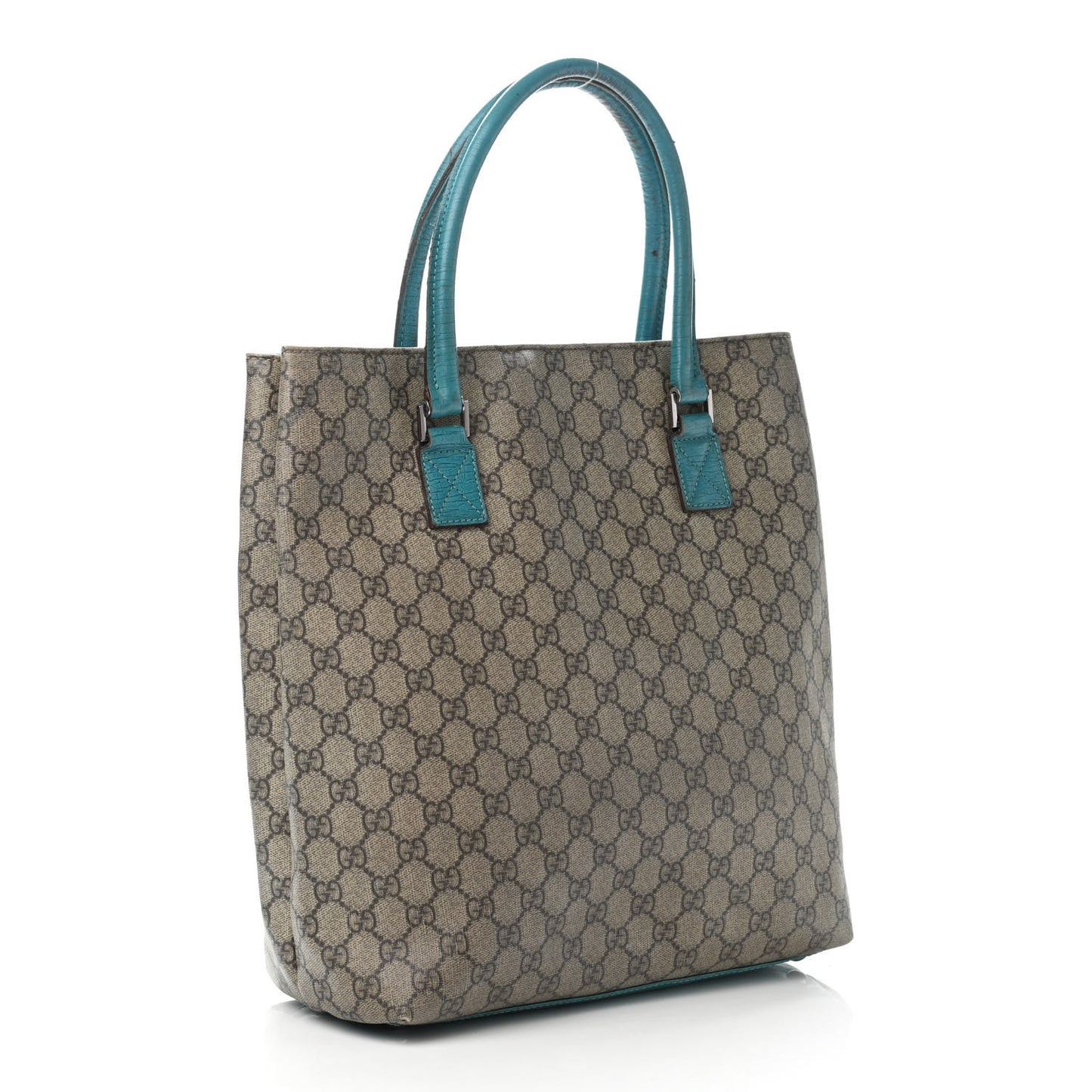 GG Plus Monogram Small Vertical Tote Turquoise