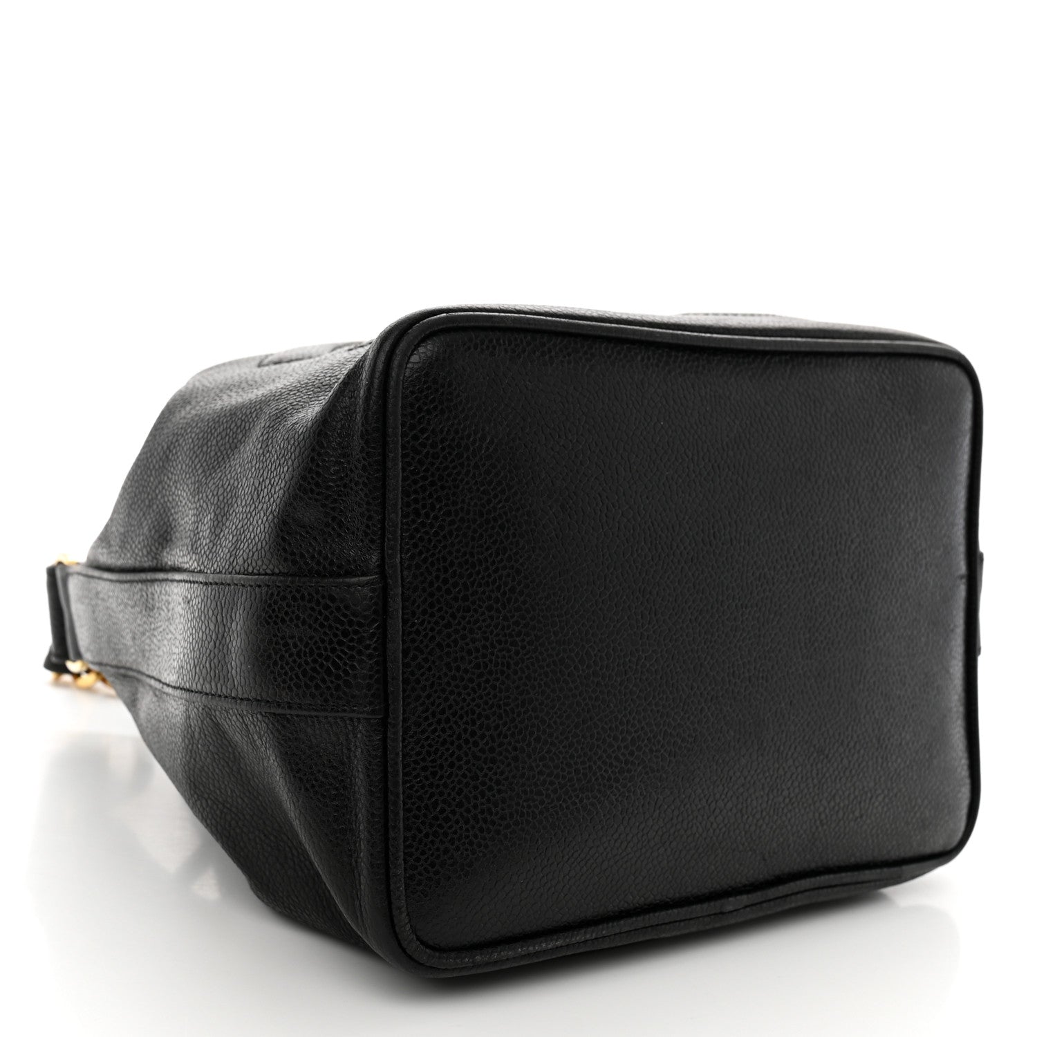 Chanel Caviar CC Chain Mini Drawstring Bag Black 5 of 13