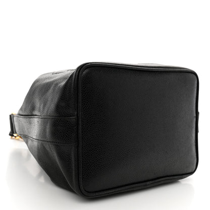 Chanel Caviar CC Chain Mini Drawstring Bag Black 5 of 13