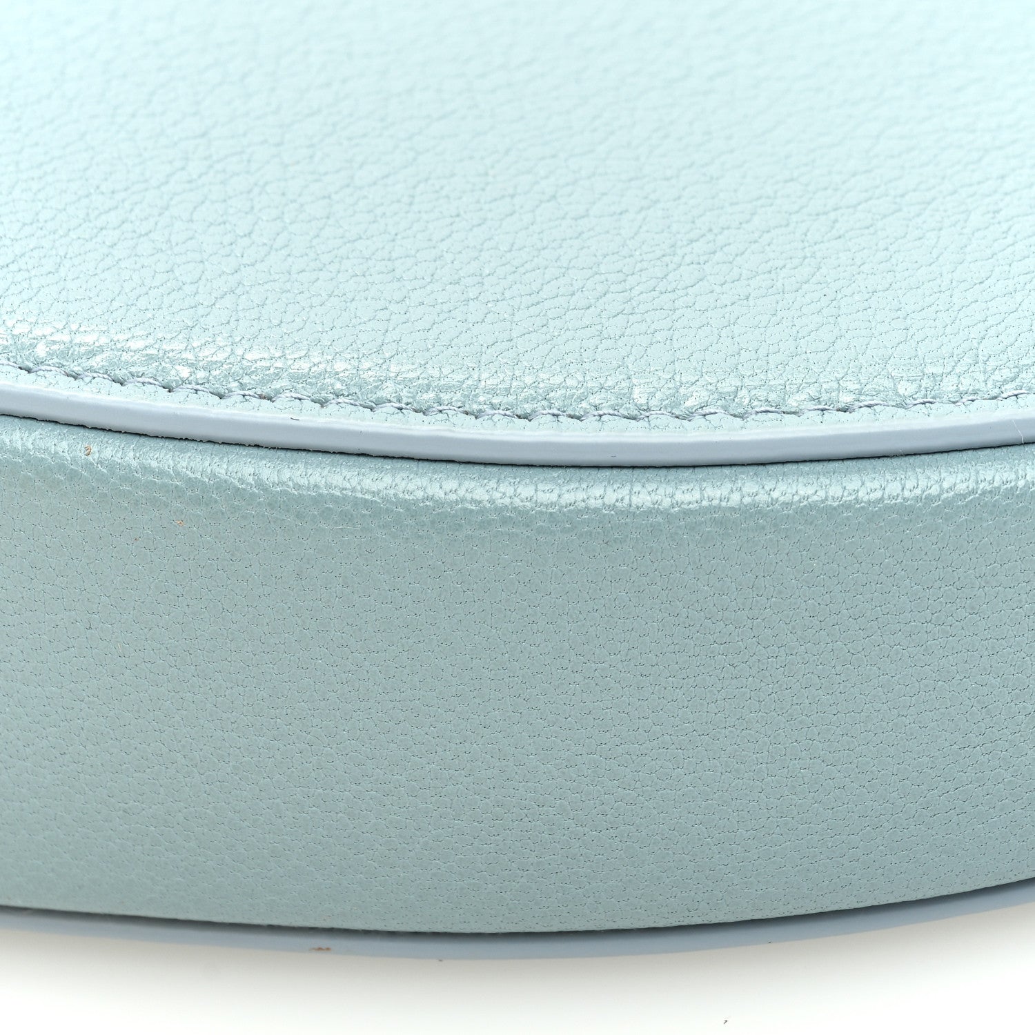 Christian Dior Goatskin Saddle Rodeo Pouch Light Blue 9 of 9