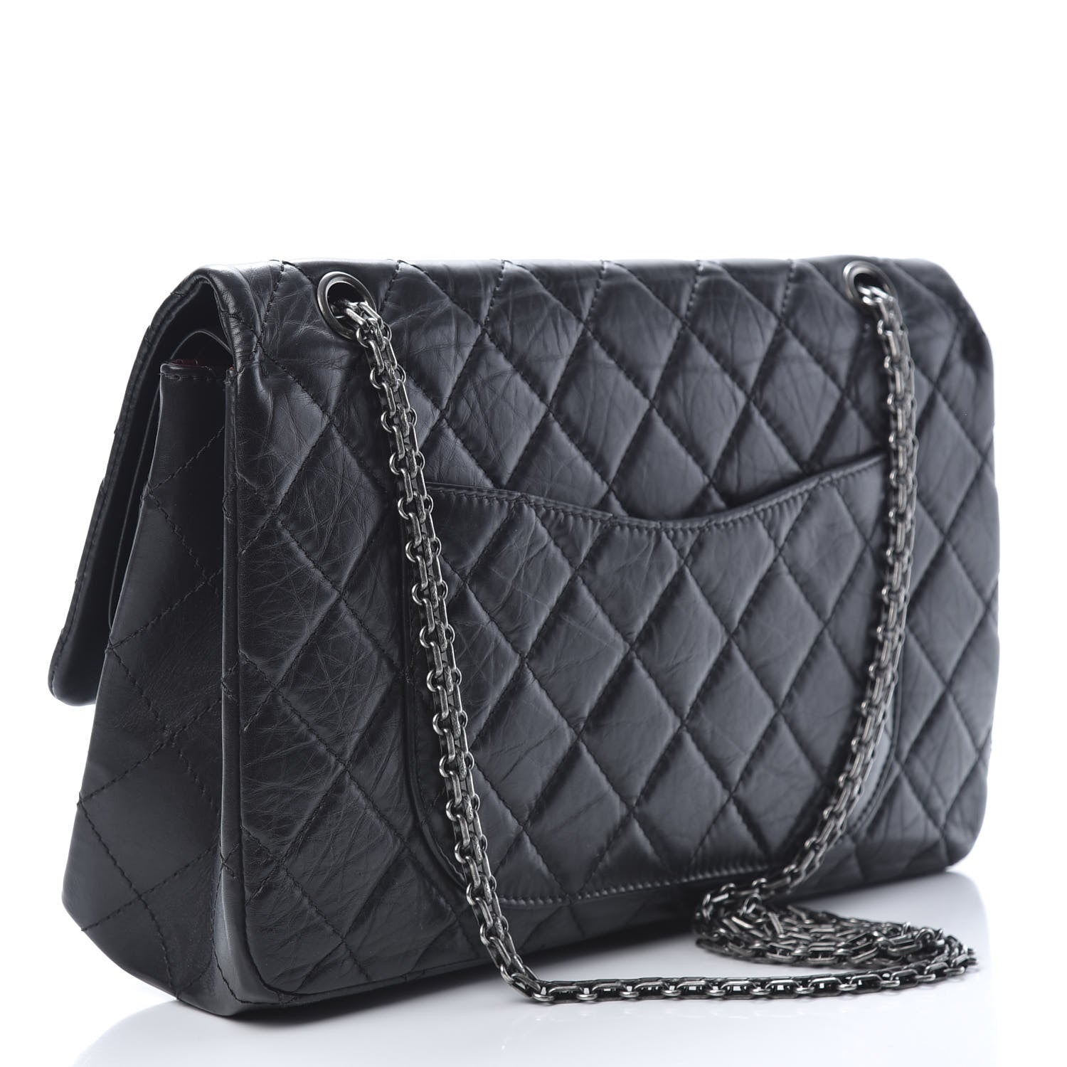 Chanel Aged Calfskin Quilted 2.55 Reissue 227 Flap Black 3 of 13