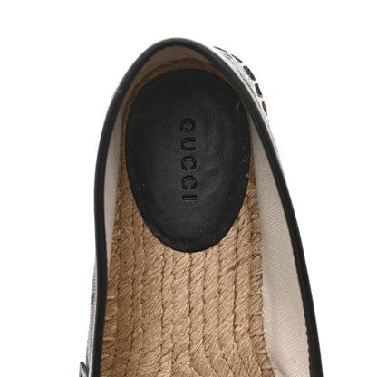 Gucci Monogram Espadrilles 37 Black 8 of 9
