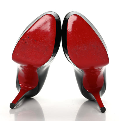 Christian Louboutin Patent Bianca 140 Pumps 39 Black 5 of 9