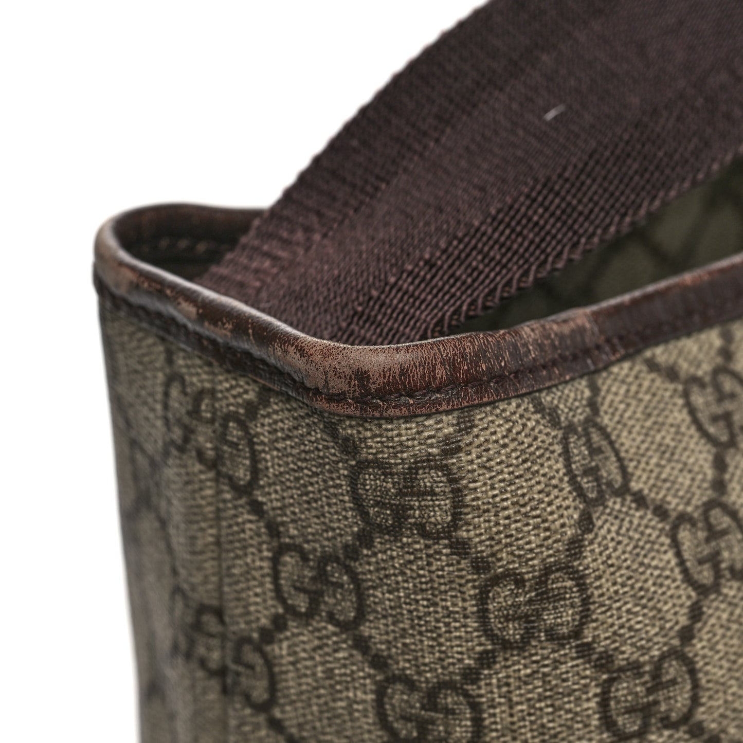 GG Plus Monogram Travel Bag Dark Brown