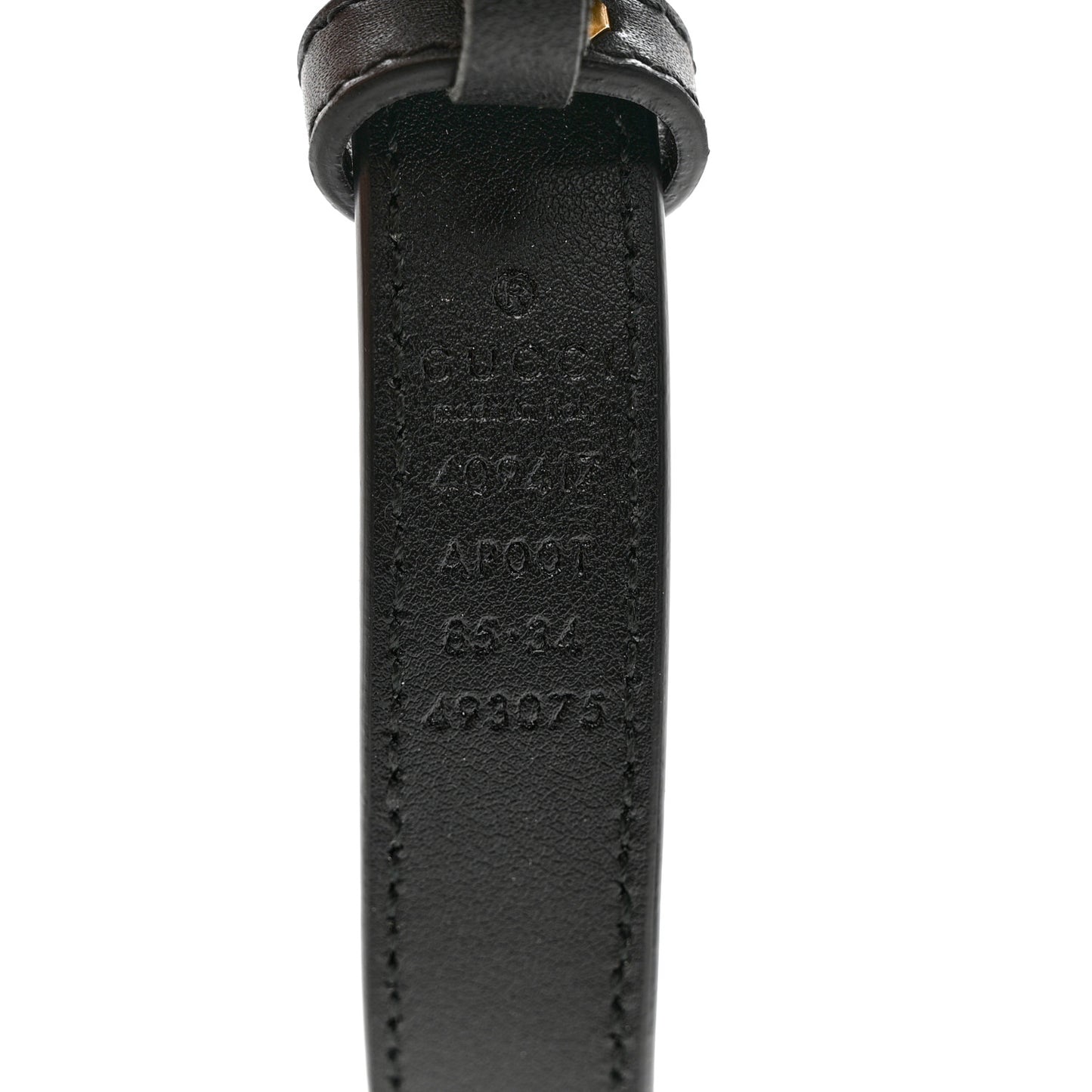 Calfskin Double G 20mm Belt 85 34 Black