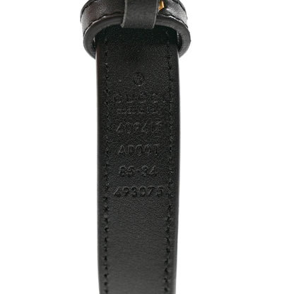 Gucci Calfskin Double G 20mm Belt 85 34 Black 3 of 5
