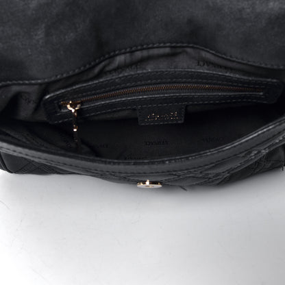 Versace Calfskin Greca Argyle Embossed Medusa Shoulder Bag Black 6 of 9