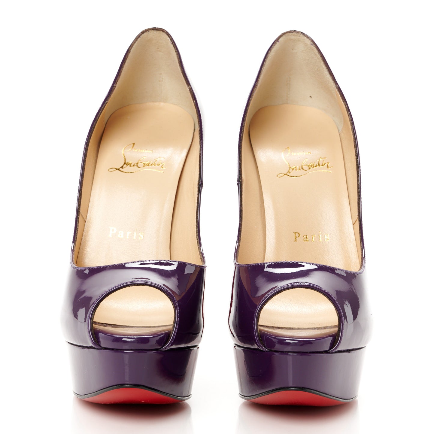 Patent Lady Peep 150 Pumps 37.5 Violet