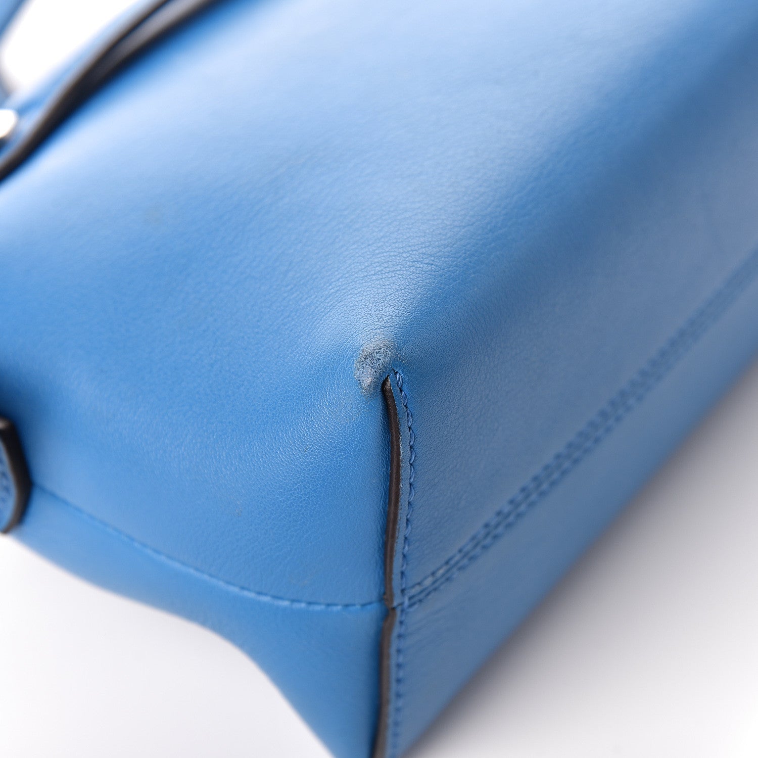 Fendi Vitello Dolce Mini By The Way Boston Bag Blue Royal 11 of 12