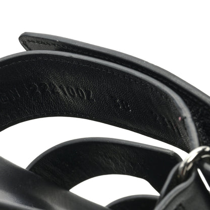 Hermes Calfskin Womens Chypre Sandals 38 Black 8 of 8