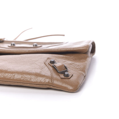 Balenciaga Agneau Classic Hardware Envelope Clutch Cannelle 9 of 11