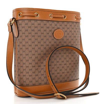 Gucci X DISNEY Mini Vintage GG Supreme Monogram Bucket Bag Beige Vintage Sun Oil 3 of 8