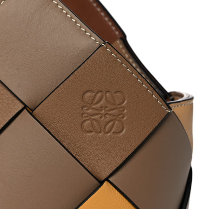 Loewe Calfskin Small Woven Basket Surplus Bag Hazelnut Camel 8 of 11