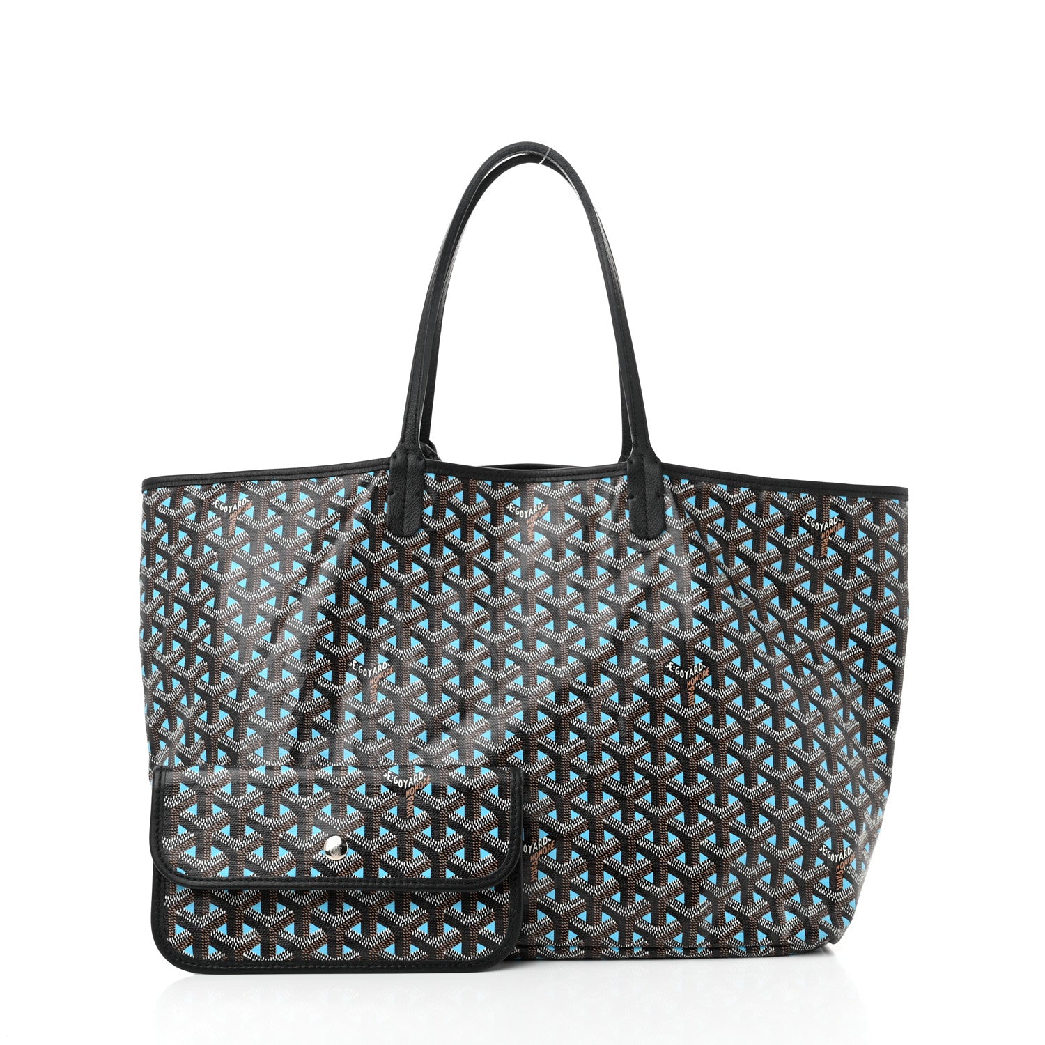 Goyard Goyardine Saint Louis Claire Voie PM Black Blue 3 of 13