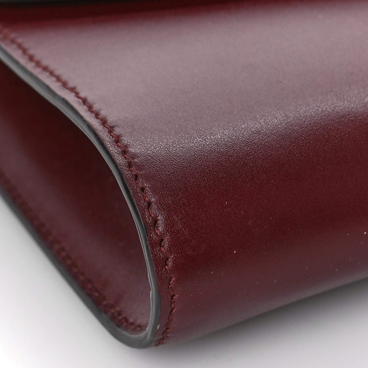 Shibuya Calfskin Small Zumi Shoulder Bag Vintage Bordeaux