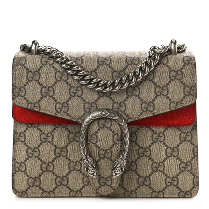 Gucci GG Supreme Monogram Mini Dionysus Shoulder Bag Hibiscus Red 1 of 14