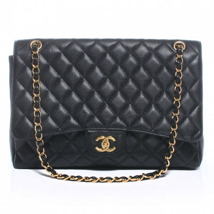 Chanel Caviar Maxi Single Flap Black 1 of 8