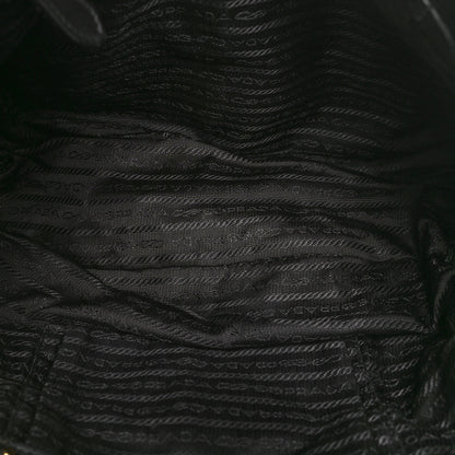 Prada Tessuto Nylon Chevron Quilted Tote Black 5 of 9
