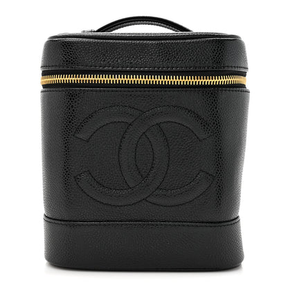 Chanel Caviar Vanity Cosmetic Case Black 1 of 8