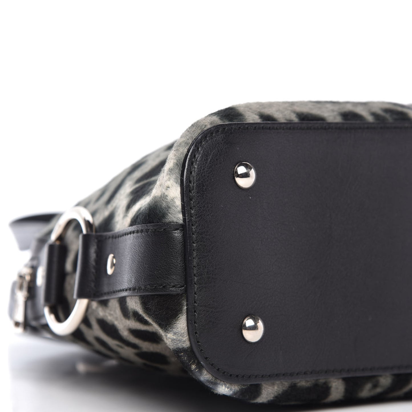 Calf Hair Leopard Print Medium Muse Black