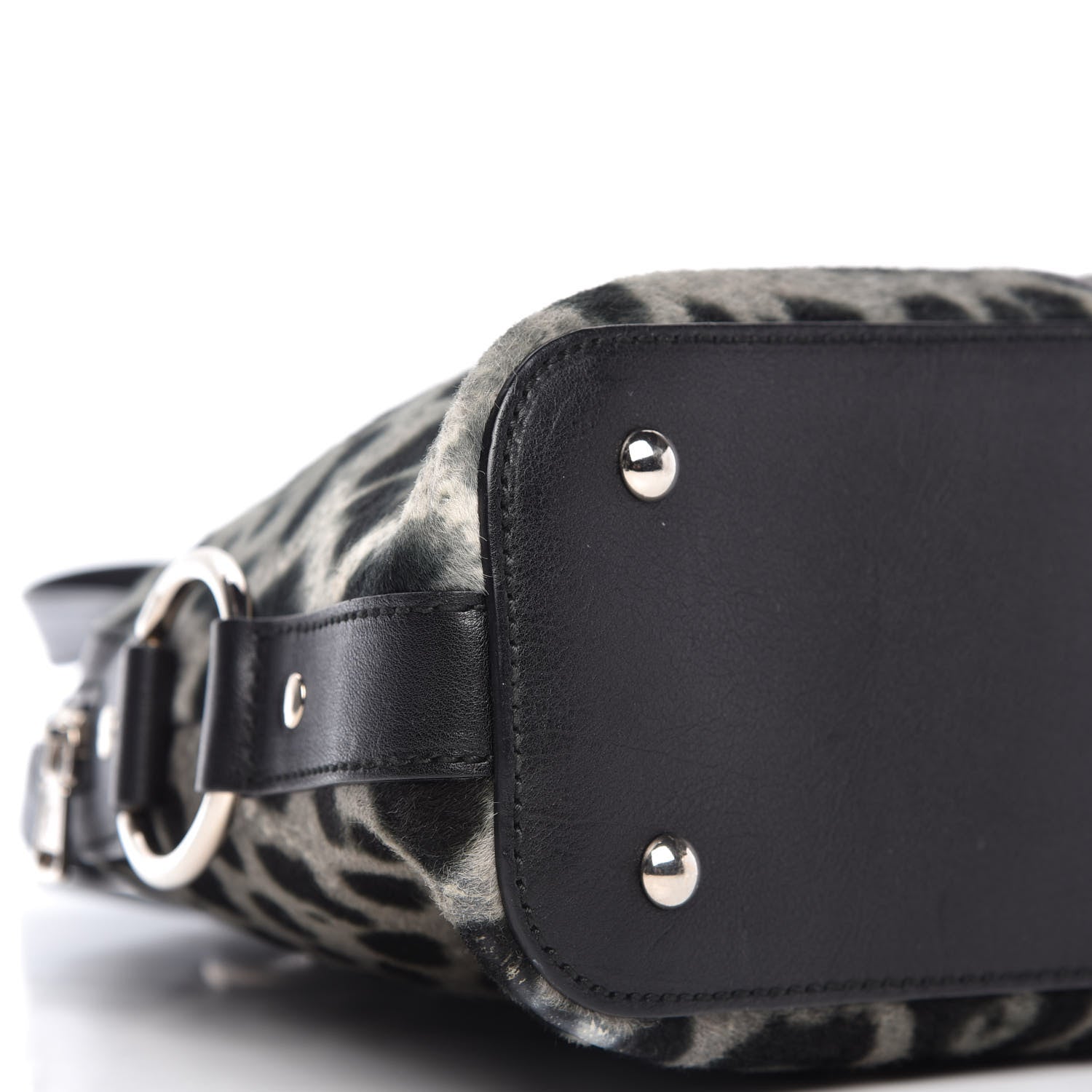 Saint Laurent Calf Hair Leopard Print Medium Muse Black 6 of 10