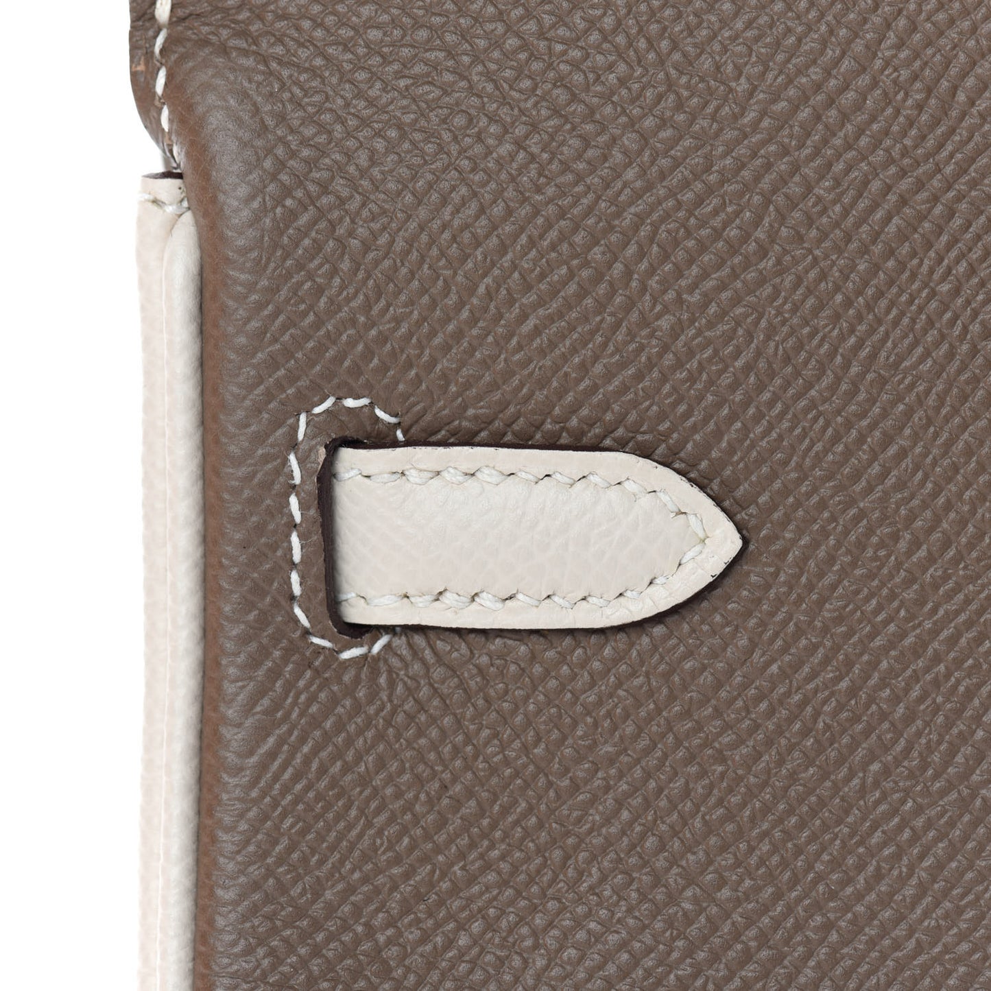 Epsom Horseshoe Birkin 25 Etoupe Craie