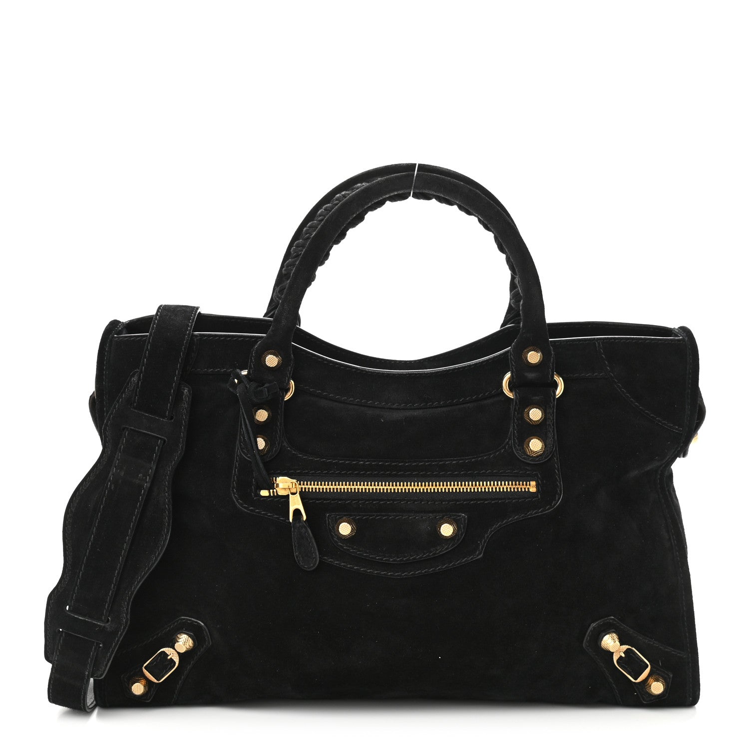 Balenciaga Baby Daim Suede Giant 12 Gold Hardware City Black 3 of 11