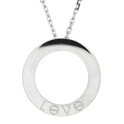 Cartier 18K White Gold LOVE Pendant Necklace 5 of 5