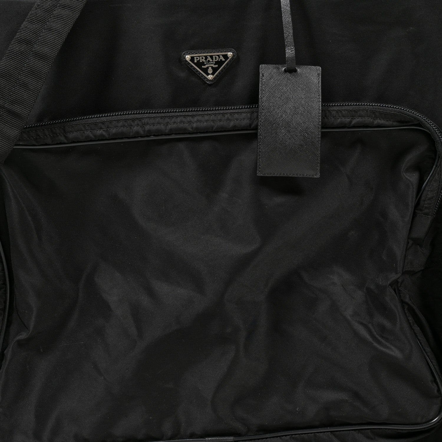 Prada Tessuto Nylon Garment Bag Black 6 of 13