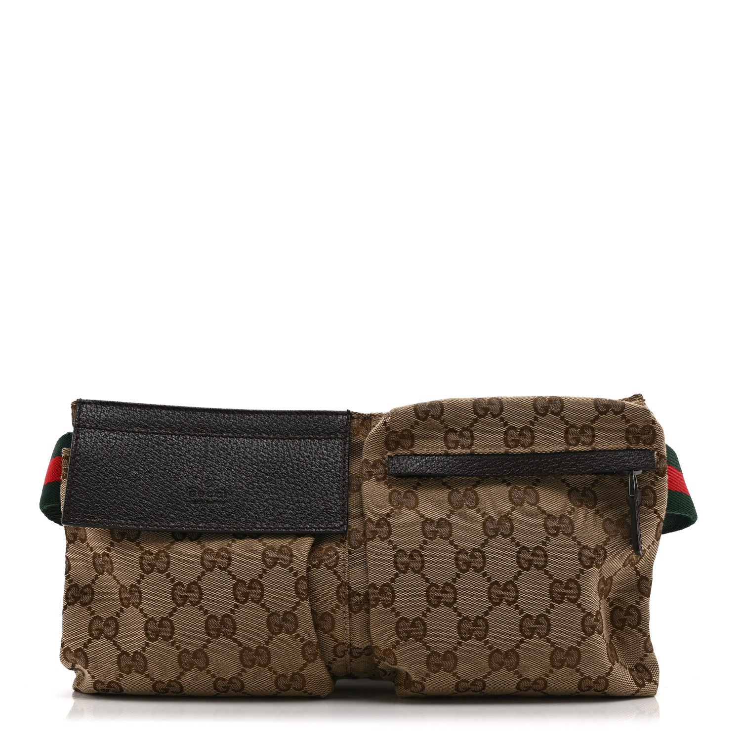 Gucci Monogram Web Belt Bag Dark Brown 1 of 10