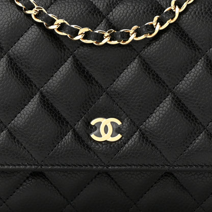 Chanel Caviar Quilted Wallet on Chain WOC Black 9 of 12