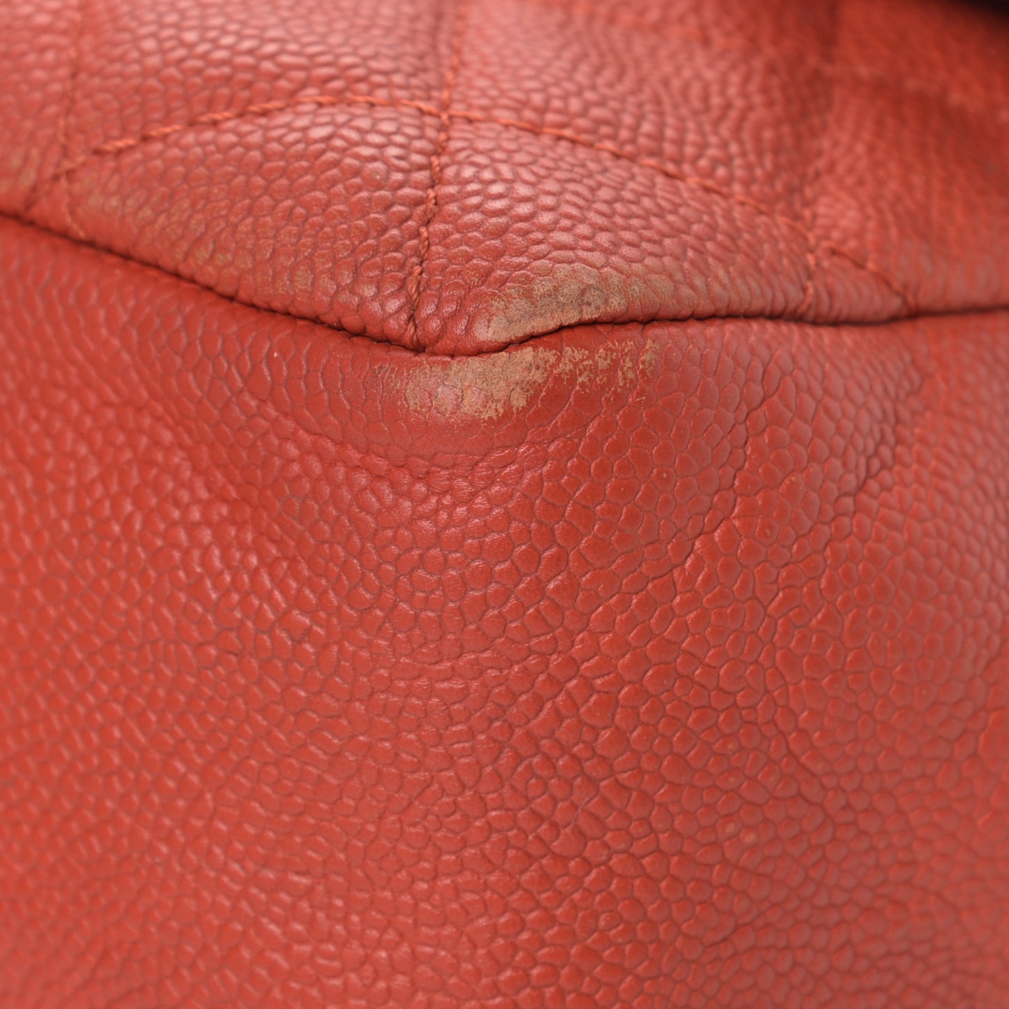Caviar Quilted Medium Casual Journey Flap Red