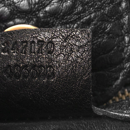 Gucci Snakeskin Large GG Running Tote Black 6 of 8