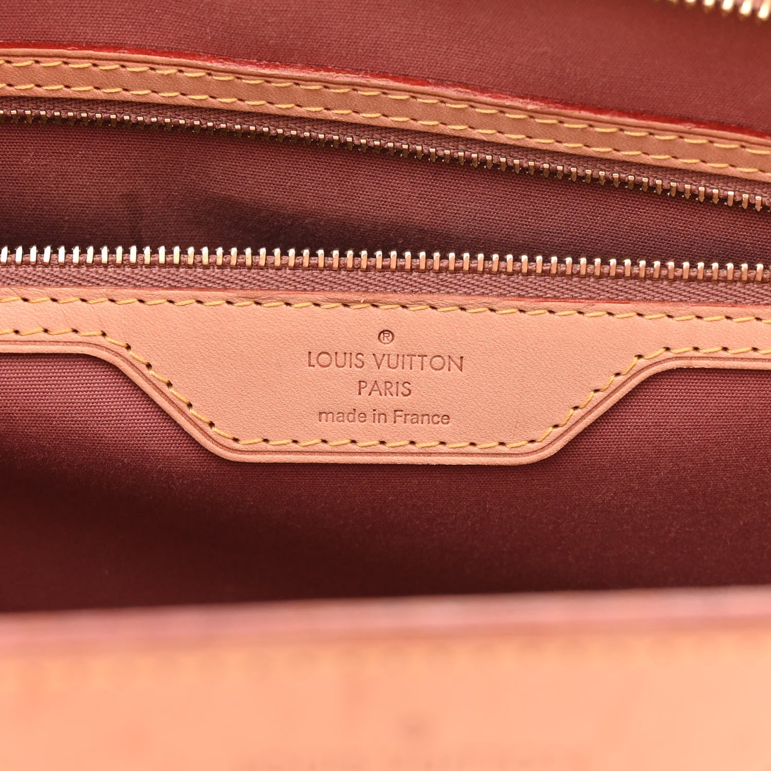 Louis Vuitton Vernis Brea GM Rose Velours 6 of 11