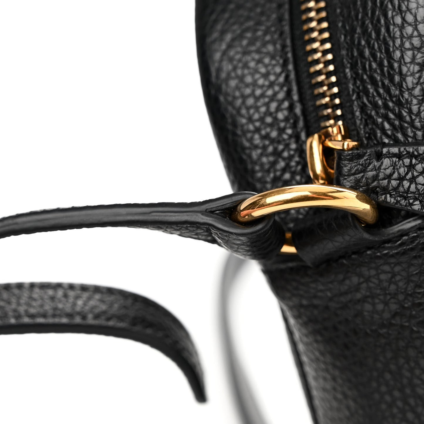 Calfskin Travel Camera Crossbody Bag Black