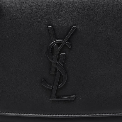 Saint Laurent Smooth Calfskin Small Spontini Saddle Bag Black 9 of 10