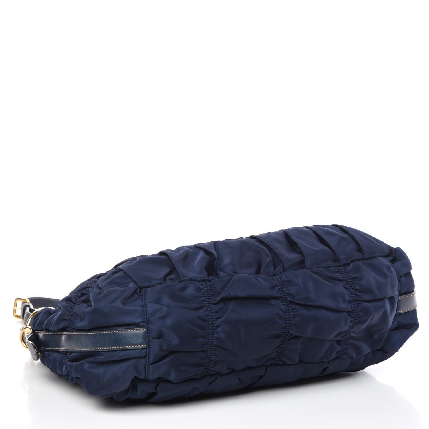 Prada Tessuto Nylon Gaufre Tote Blue 5 of 10