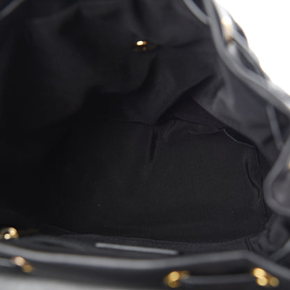 Chanel Calfskin Chevron Quilted Small Urban Spirit Backpack Black 4 of 10