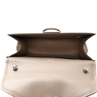 Chloe Shiny Goatskin Calfskin Mini Aby Chain Shoulder Bag Motty Grey 5 of 10