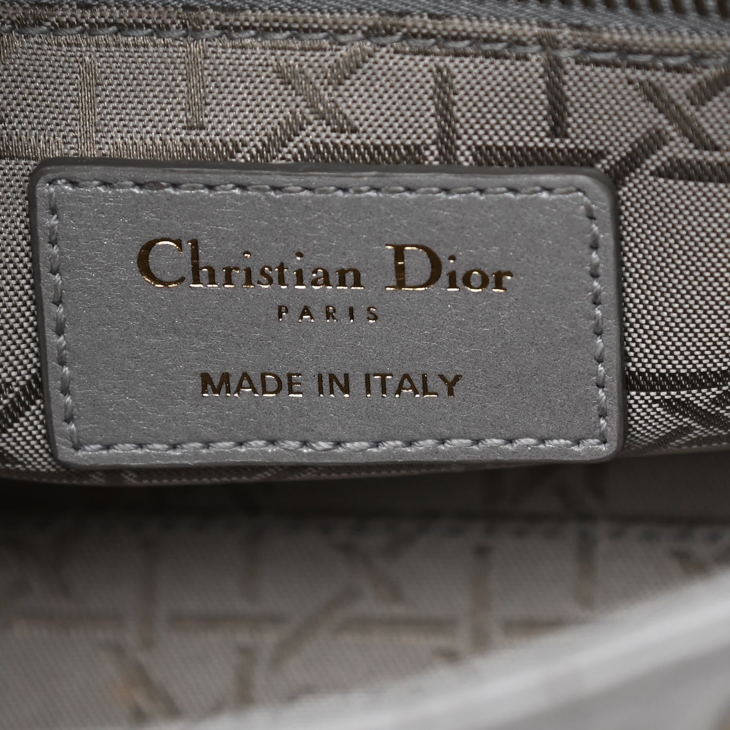 Christian Dior Lambskin Cannage Mini Lady Dior Grey 6 of 17