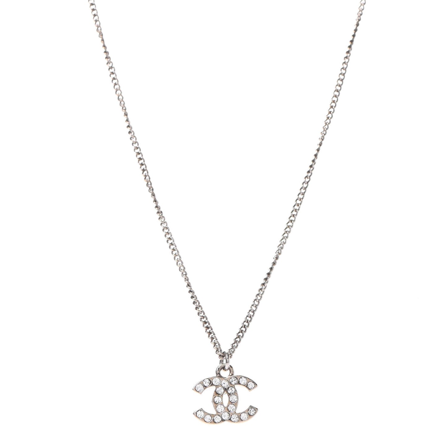 Crystal CC Necklace Light Gold