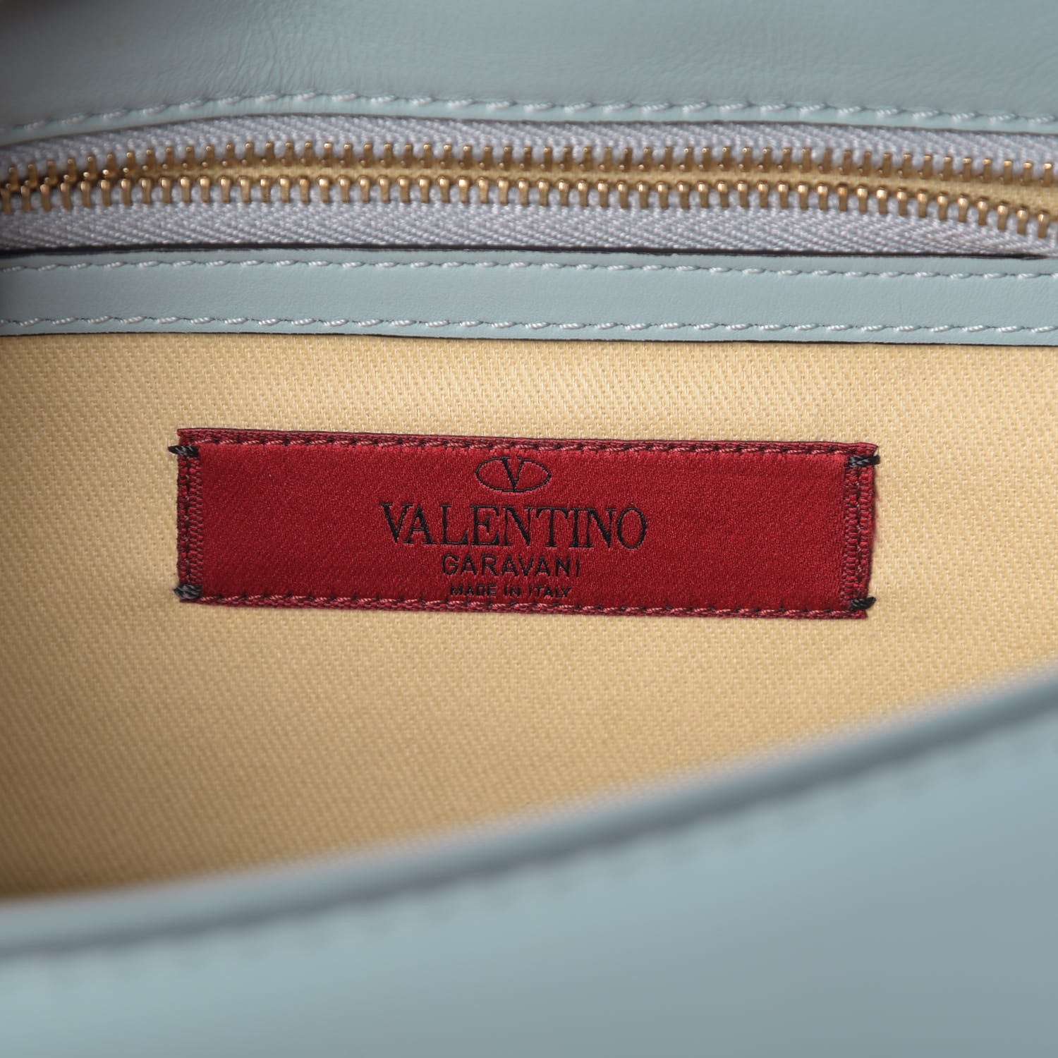 Valentino Garavani Vitello Small Glam Lock Rockstud Flap Sky Sorbet 7 of 11