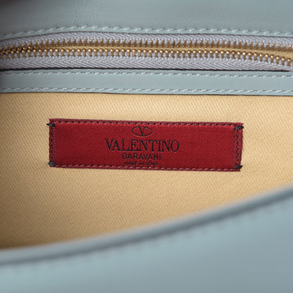 Valentino Garavani Vitello Small Glam Lock Rockstud Flap Sky Sorbet 7 of 11