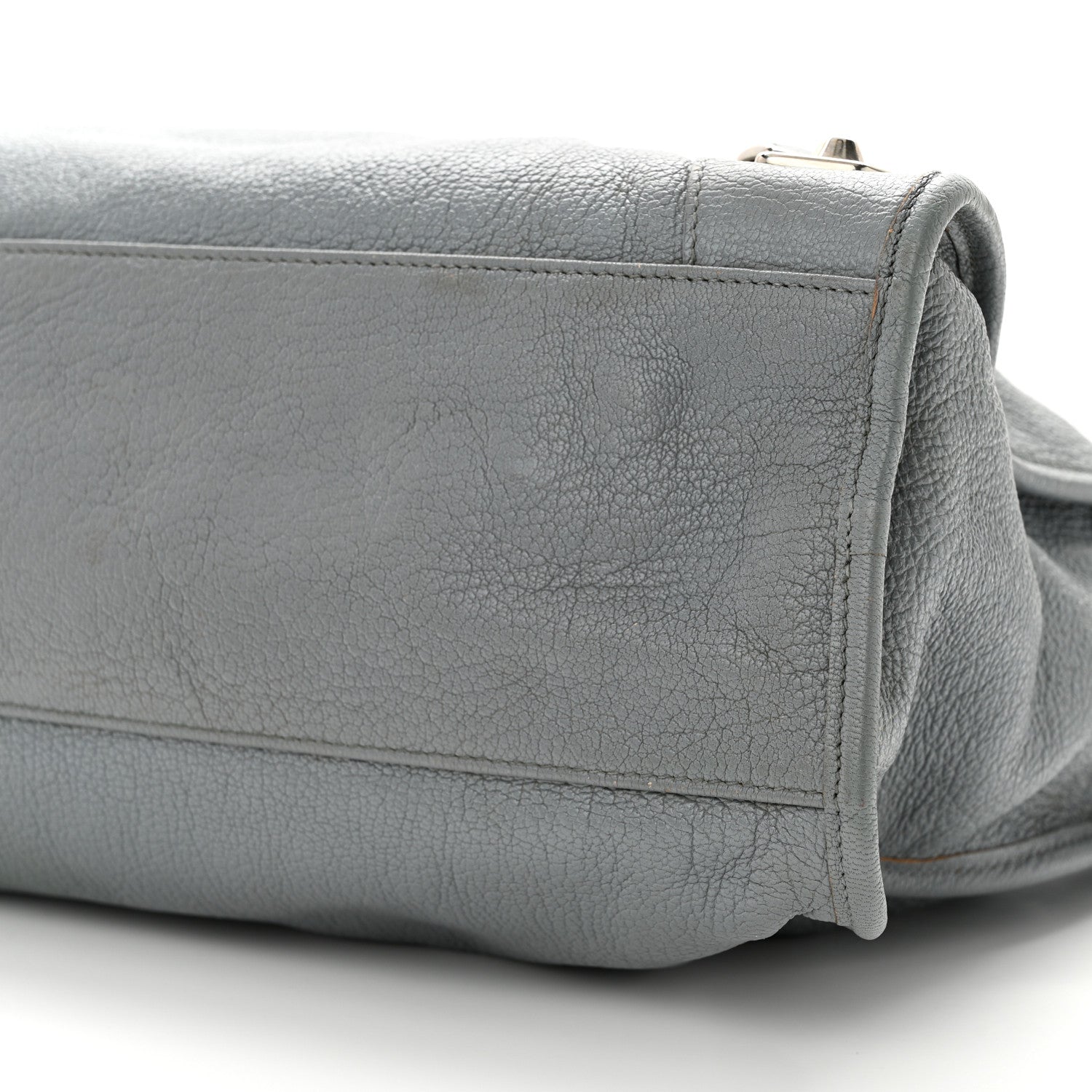 Balenciaga Chevre Silver Metallic Edge Hardware City Bleu Acier 10 of 14