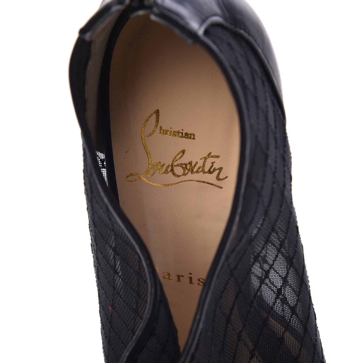 Christian Louboutin Kid Patent Resile Brode Filette 100 Ankle Boots 37.5 Black 10 of 13